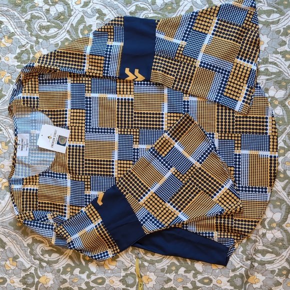 WVU collegiate bell sleeve blouse women's medium NWT - Picture 6 of 9